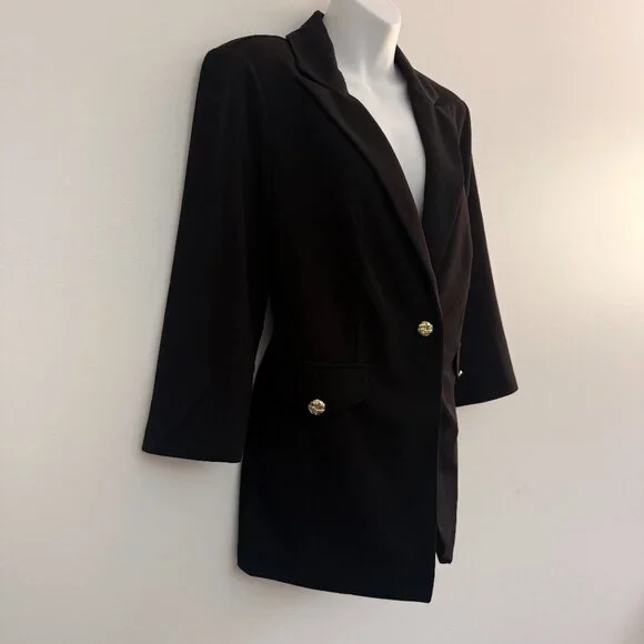 NYCC New York Clothing Co Black Tailored Blazer | Size M - Picture 2 of 10